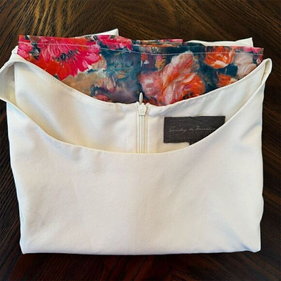 Sunday in Brooklyn Women's L Two Tone Block Print Knee Length Dress - Picture 4 of 5